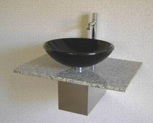 Naturstein Waschbecken Modell Mainau Granit Black-Galaxy Naturstein Waschbecken Modell Mainau Granit Black-Galaxy